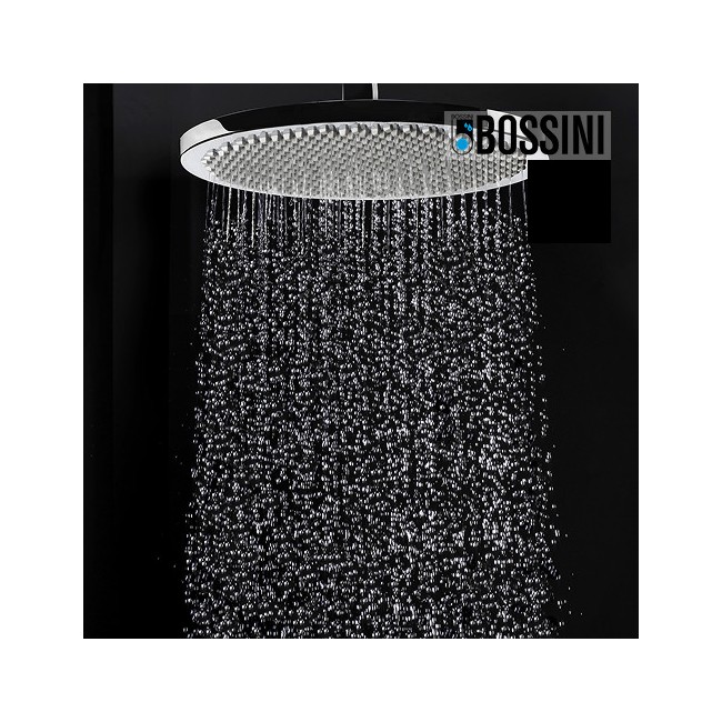 Ensemble pomme de tête douche 280mm bras vertical noir mat Apice - Bossini H31430D073