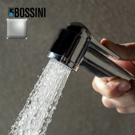Ensemble douchette à bouton pour WC nickel brossé Apice - Bossini C98042B094