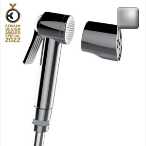 Ensemble douchette à bouton pour WC nickel brossé Apice - Bossini C98042B094