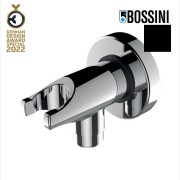 Support douchette en laiton avec prise d'eau noir mat Apice - Bossini CE3000073