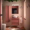 Meuble salle de bains 60cm 2 tiroirs Red Satin ATTILA - SALGAR 104942