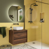 Meuble salle de bains 70cm 2 tiroirs Noyer Maya ATTILA - SALGAR 104953
