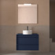 Meuble salle de bains 80cm 2 tiroirs Blue Satin ATTILA - SALGAR 104956