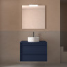 Meuble salle de bains 80cm 2 tiroirs Blue Satin ATTILA - SALGAR 104956
