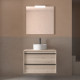 Meuble salle de bains 80cm 2 tiroirs Chêne Naturel ATTILA - SALGAR 104959