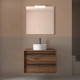 Meuble salle de bains 80cm 2 tiroirs Noyer Maya ATTILA - SALGAR 104961