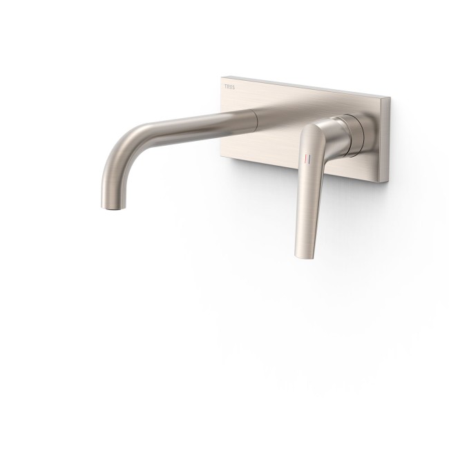 Façade mitigeur lavabo Acier - TRES 28130023AC