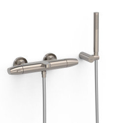 Ensemble douche bain-douche thermostatique Acier - TRES 19017439AC
