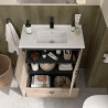 Ensemble Salle De Bains Inara 70 2 Portes 1 Tiroir Chêne Naturel - SALGAR 113725