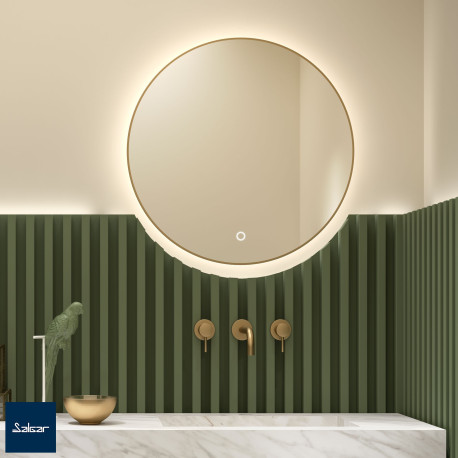 Miroir Globe 600 Circulaire avec eclairage LED 600 - SALGAR 113744