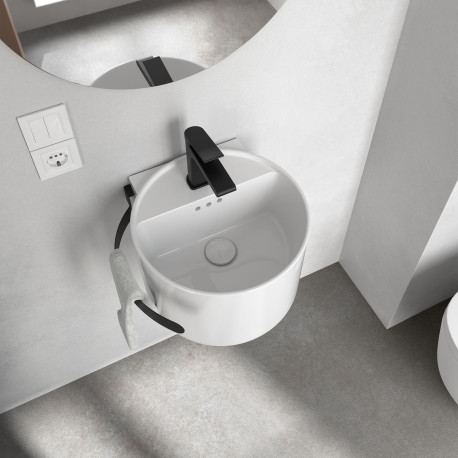 Porte-Serviettes Mini 340 Noir Mat - SALGAR 114618