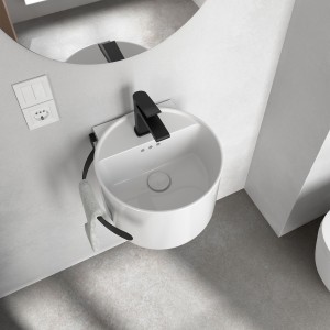 Porte-Serviettes Mini 340 Noir Mat - SALGAR 114618