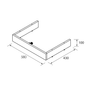 Plinthe 600 nogal maya - SALGAR 104524