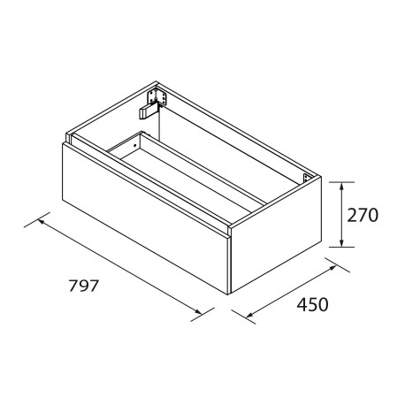 Coquette SPIRIT 800 1 tiroir métallique GREEN FOREST - SALGAR 103439