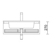 Tiroir haut pour meuble de 1000 mm - SALGAR 103145