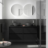 Ensemble Salle De Bains Noja 140 4 Tiroirs Black Satin - SALGAR 105527