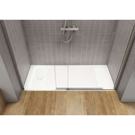 Receveur extra plat à poser1800 x 80 Neo Daiquiri Blanc - ROCA A276167000