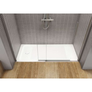 Receveur extra plat à poser1800 x 80 Neo Daiquiri Blanc - ROCA A276167000