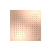 Douche de tête encastrée 2 types de jet 500 x 500 mm Or Rose 24K - TRES 134951OP