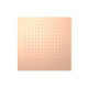 Douche de tête encastrée 2 types de jet 500 x 500 mm Or Rose Mat 24K - TRES 134951OPM