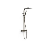 Ensemble douche robinet thermostatique 2 voies Over‑wall  Noir Bronze - TRES 19039306KMB 