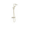 Ensemble douche robinet thermostatique 2 voies Over‑wall Cava Doré  - TRES 19039314CA 