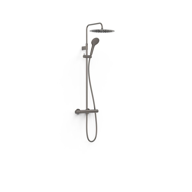 Ensemble douche robinet thermostatique 2 voies Over‑wall  Graphite - TRES 19039314GR 