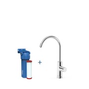 Robinet de cuisine à une voie pour eau filtrée Chromé - TRES 23050401 