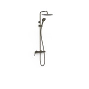 Ensemble douche mitigeur 2 voies Fuji Noir Bronze - TRES 28119101KMB 