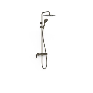 Ensemble douche mitigeur 2 voies Fuji Noir Bronze - TRES 28119101KMB 