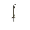 Ensemble douche robinet thermostatique 2 voies Over‑wall Noir Bronze - TRES 19039306KMB 