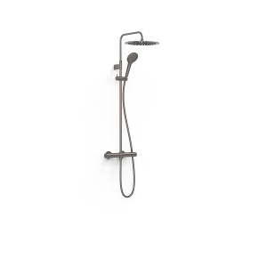 Ensemble douche robinet thermostatique 2 voies Over‑wall  Graphite - TRES 19039314GR 