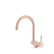 Mitigeur cuisine à bec rabattable Or Rose Mat 24K - TRES 23033502OPM 