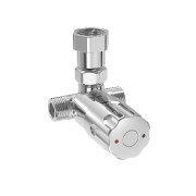 Vanne mélangeuse eau chaude et froide pour robinet temporisé ou électronique Chromé - TRES 29944601 