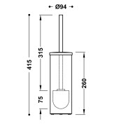 Porte-balai de sol  Or Mat 24K - TRES 16133602OM 
