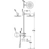 Kit douche robinet thermostatique encastré Therm-box à 2 voies Graphite - TRES 26225004GR 