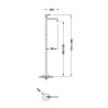 Mitigeur sur pied pour lavabo Volcanic - TRES 26285305VO 