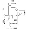 Mitigeur pour lavabo Graphite - TRES 26290301GR 