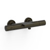 Mitigeur bain-douche thermostatique mural Over‑wall Noir Bronze - TRES 19017412KMB