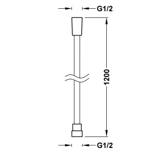 Flexible satin 1.20 m Noir Métallisé - TRES 913460912KM
