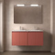 Meuble salle de bains 120cm 4 portes Red Satin NOJA - SALGAR 105091