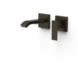 Mitigeur lavabo encastré bec 153 mm Noir Bronze - TRES 00630023KMB