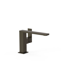 Mitigeur avec manette latérale pour lavabo Noir Bronze - TRES 00620501KMB