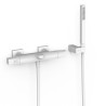 Ensemble douche bain-douche thermostatique Blanc mat - TRES 19017459BM