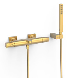 Ensemble douche bain-douche thermostatique Or Mat 24K - TRES 19017459OM