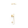 Kit douche mitigeur encastré à 3 voies Rapid‑box Or Mat 24K - TRES 20227303OM