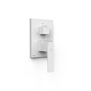 Mitigeur douche pour boîtier encastré Rapid‑box 3 voies WHITEMAT (blanc mat) - TRES 20227310BM