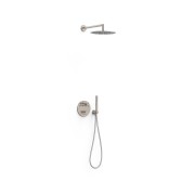 Kit douche robinet thermostatique encastré Therm-box à 2 voies Acier - TRES 28325002AC