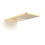 Pommeau de douche mural 2 types de jet 280x550 mm Or 24K - TRES 29990308OR