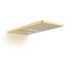 Pommeau de douche mural 2 types de jet 280x550 mm Or Mat 24K - TRES 29990308OM